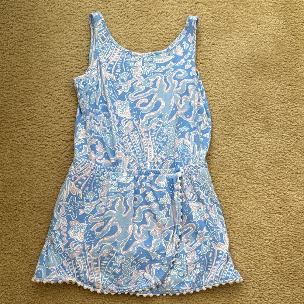 Lilly Pulitzer Blue and Pink Patterned Top